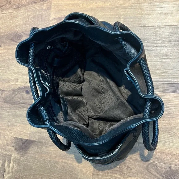 Cole Haan Pebbled Leather Shoulder Bag, Black - Picture 6 of 14